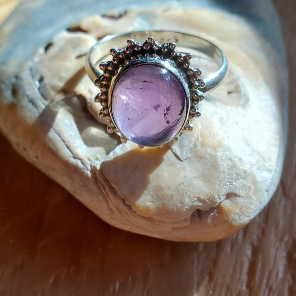 Jewelry - Amethyst and Sterling ring sz 6.5 ~ New~
